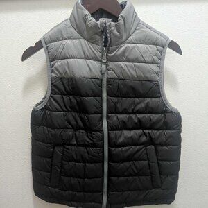 *3/$25*  Boy's Reversible Gray & Black Puffer Vest - Size Large 10/12
